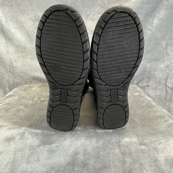 TOTES Women boots 7 Jade Black Waterproof Double Zip Snow Boots Fur Lined - Picture 8 of 16